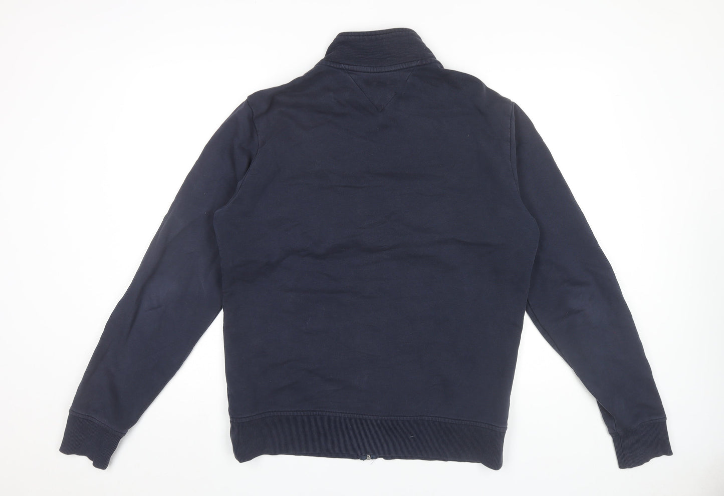 Tommy Hilfiger Men’s Blue Full Zip Sweatshirt L Striped Casual