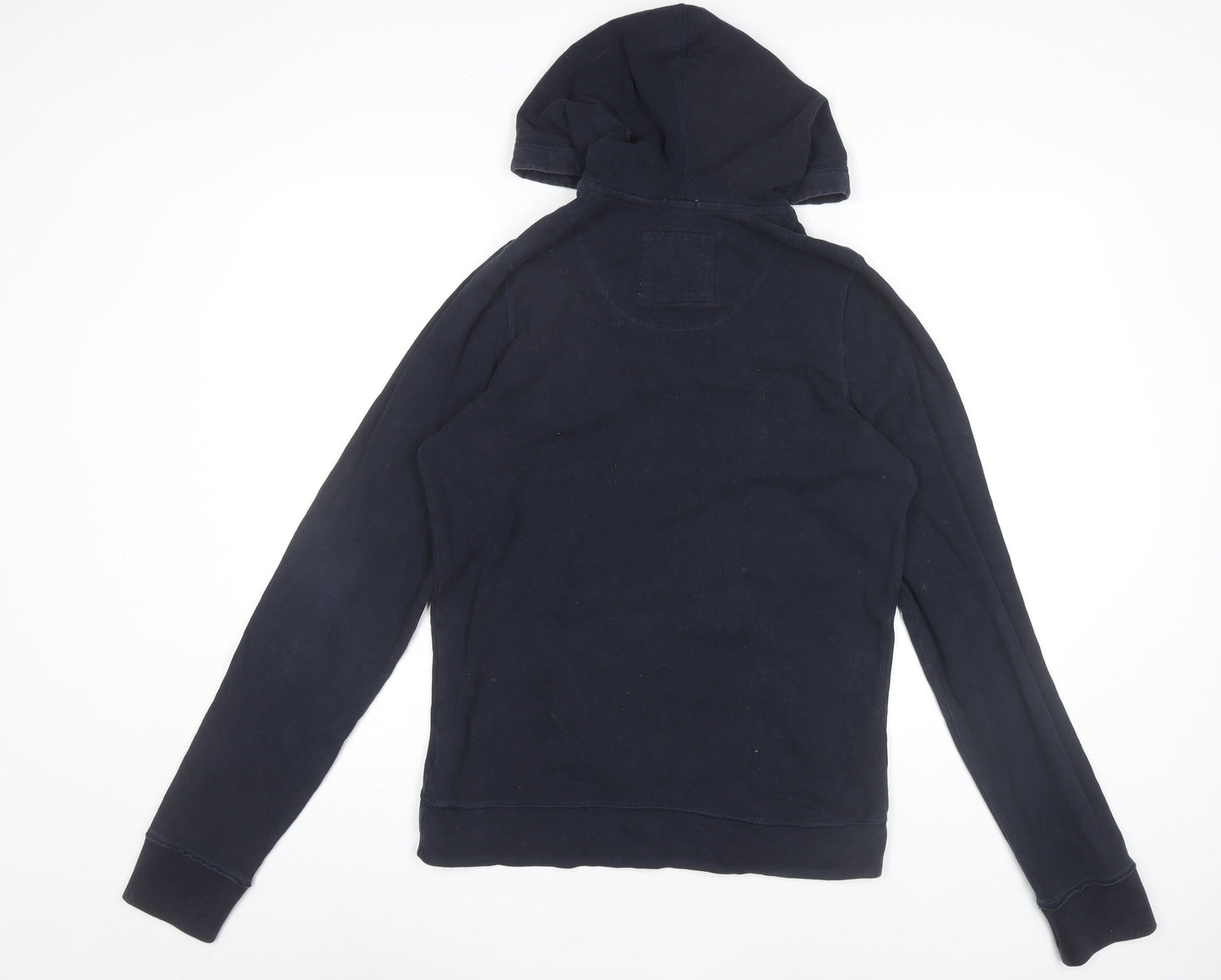 Abercrombie & Fitch Men’s Blue Henley Hoodie L Cotton