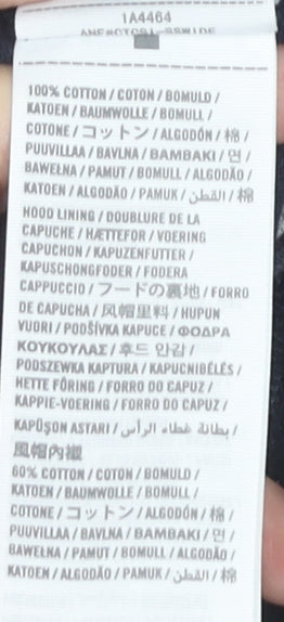 Abercrombie & Fitch Men’s Blue Henley Hoodie L Cotton