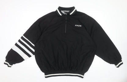 Mens UK Size M FADE Black Basic Jacket
