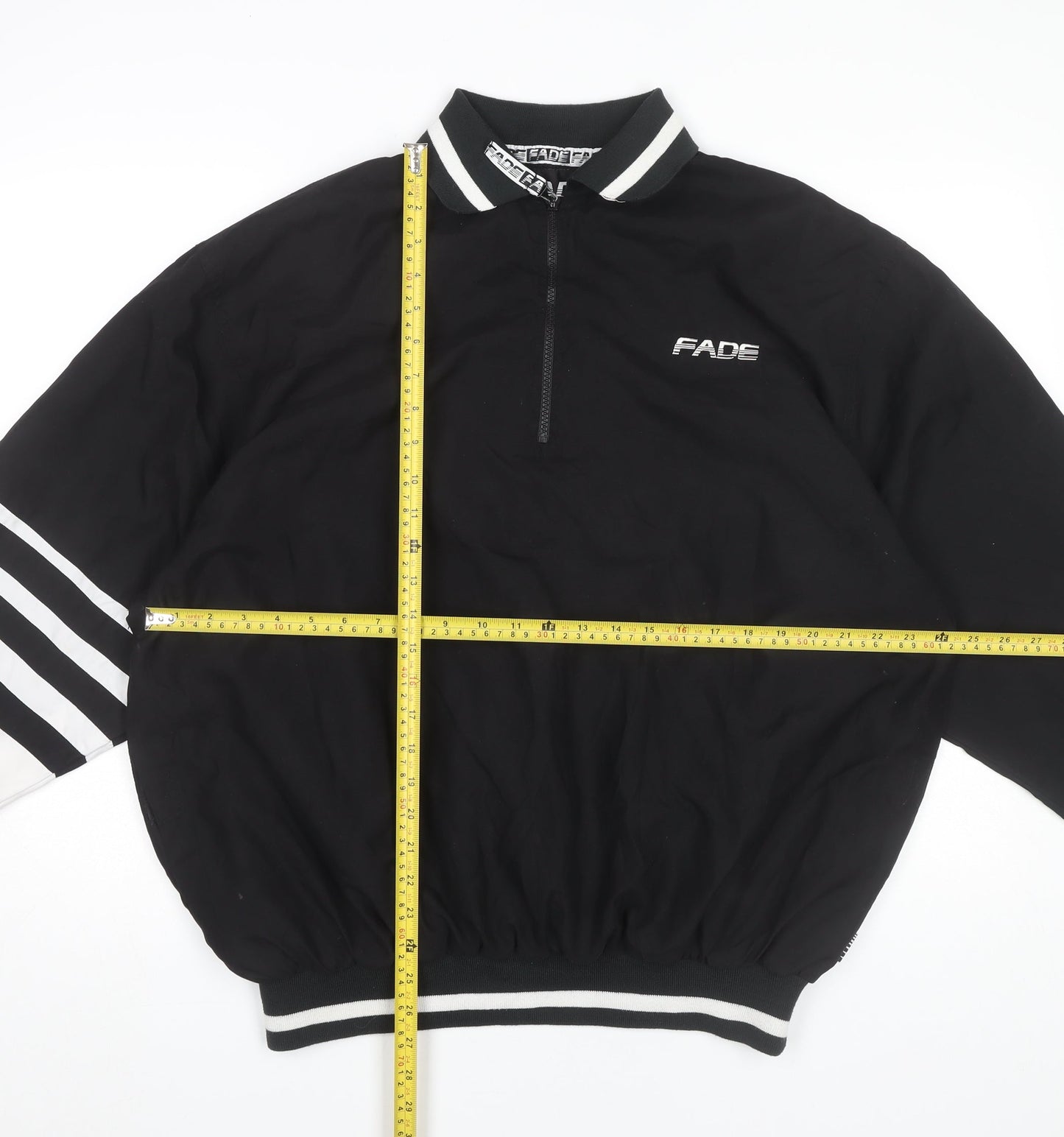 Mens UK Size M FADE Black Basic Jacket