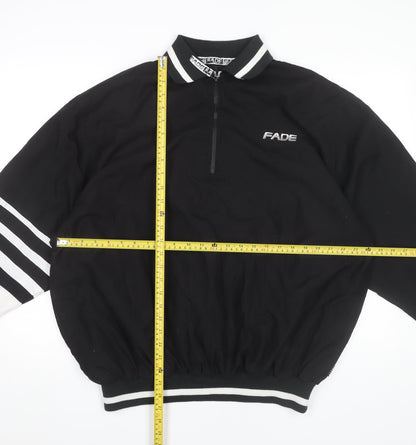 Mens UK Size M FADE Black Basic Jacket
