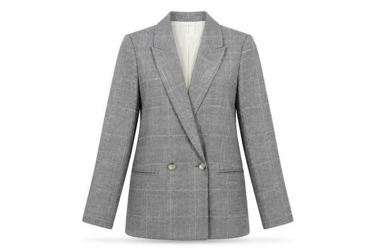 Womens UK Size 6 H&M Grey Basic Jacket Blazer