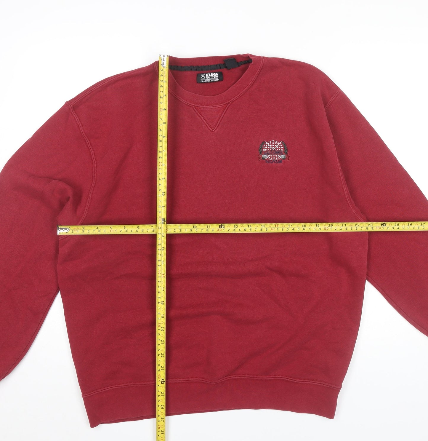 Gear For Sports Mens Red Cotton Pullover Sweatshirt Size L