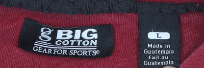 Gear For Sports Mens Red Cotton Pullover Sweatshirt Size L