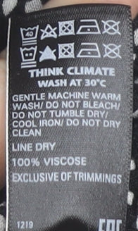 Womens UK Size 14 Marks and Spencer Regular Fit Cropped Black Trousers