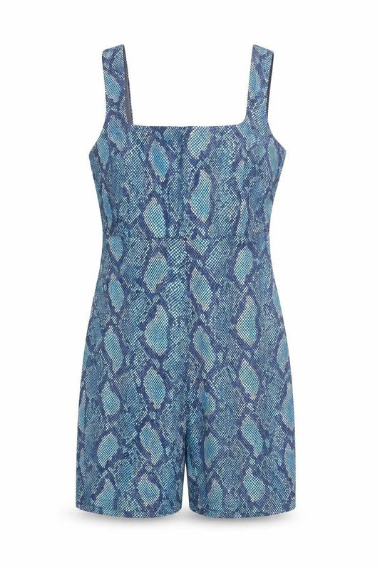 Womens UK Size 12 ASOS One-Piece Blue Playsuit