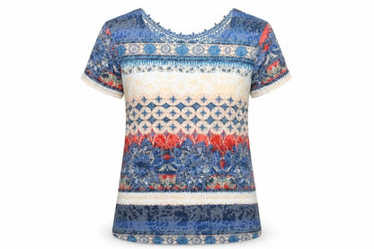 Womens UK Size S Just Elegance Multicoloured Tunic T-Shirt
