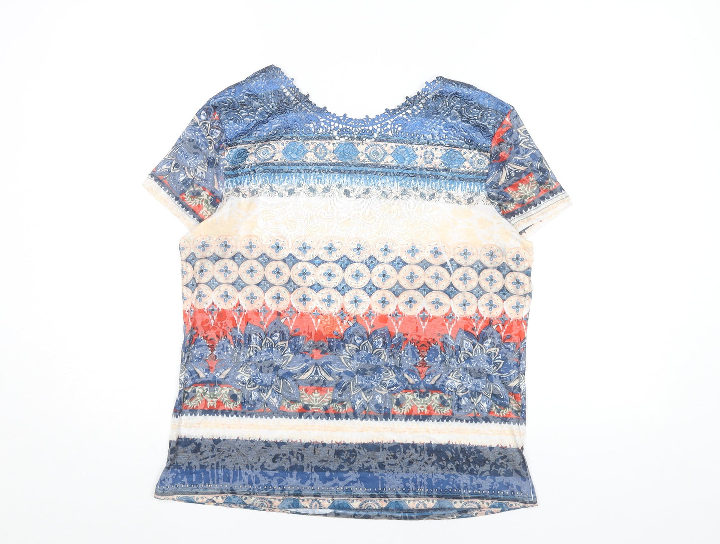 Womens UK Size S Just Elegance Multicoloured Tunic T-Shirt