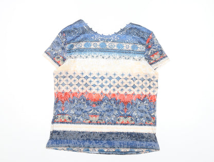 Womens UK Size S Just Elegance Multicoloured Tunic T-Shirt
