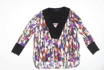 Womens UK Size 12 French Connection Multicoloured Tunic Blouse