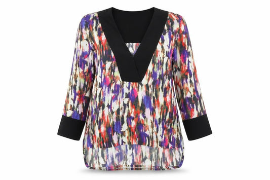 Womens UK Size 12 French Connection Multicoloured Tunic Blouse