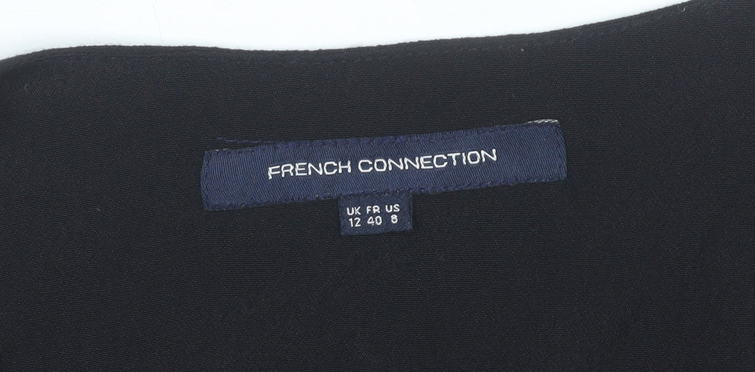 Womens UK Size 12 French Connection Multicoloured Tunic Blouse