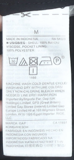 GAP Women Black Medium Halter Neck Sleeveless Playsuit Summer