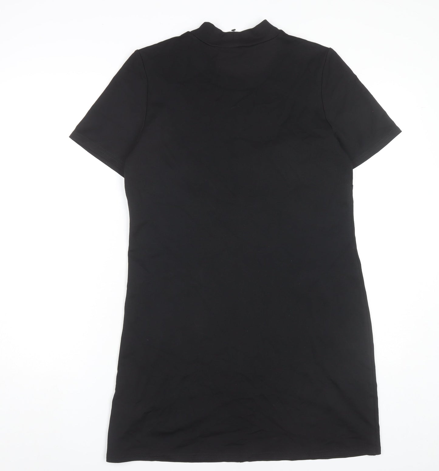 Et Vous Womens Black Size 12 Shift Dress Short Sleeve Workwear