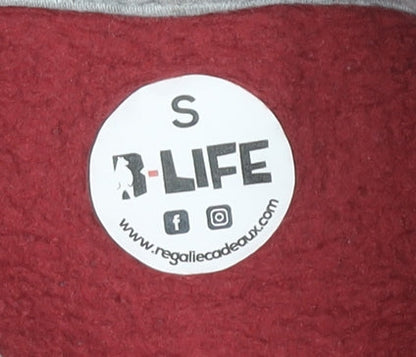 R-Life Men’s Red Pullover Hoodie Size S Graphic Print Outdoor