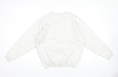 Hanes Unisex Grey Music Graphic Pullover Sweatshirt Size S