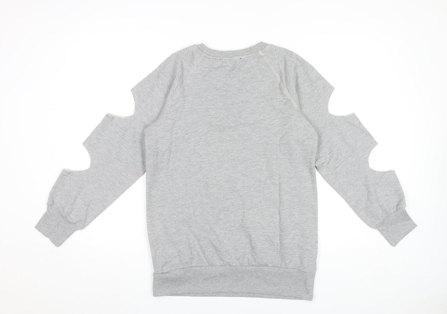 Oh My Days Womens Grey Graphic Pullover Sweatshirt UK 8