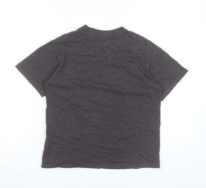 Womens UK Size 2XS H&M Divided Black Basic T-Shirt