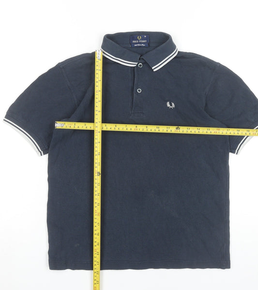 Fred Perry Men's Navy Blue XS Polo Shirt Cotton Slim Fit