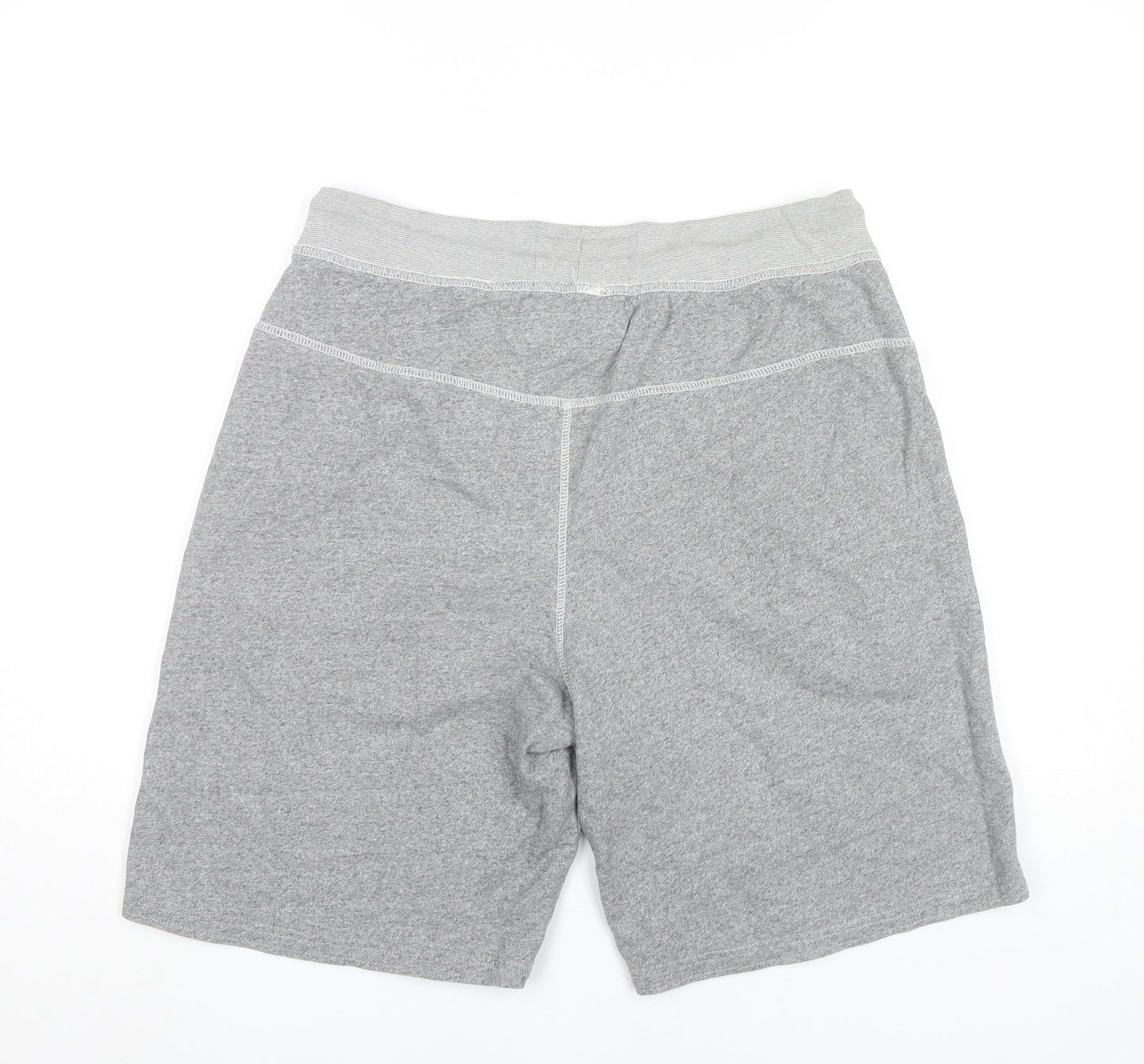 Next Mens Grey Sweat Shorts Medium Elastic Waist Drawstring Pockets