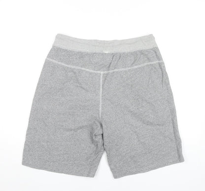 Next Mens Grey Sweat Shorts Medium Elastic Waist Drawstring Pockets