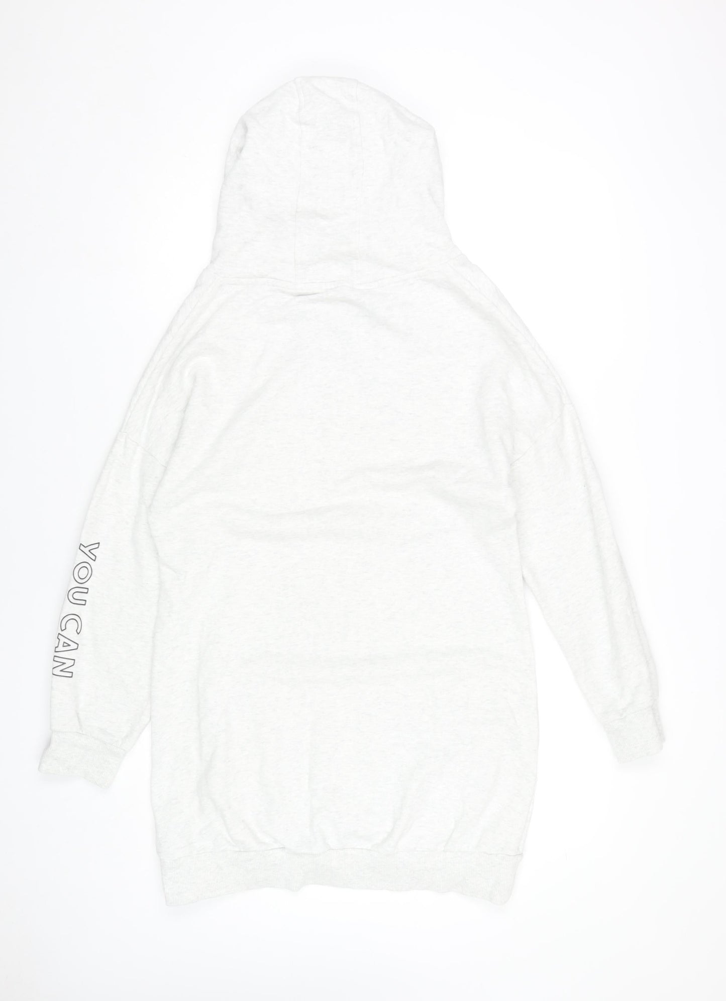Next Girls Grey Floral Graphic Pullover Hoodie - 16 Years