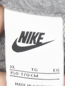 Nike Boys Grey XL Full Zip Hoodie Sweatshirt Jacket Cotton Blend