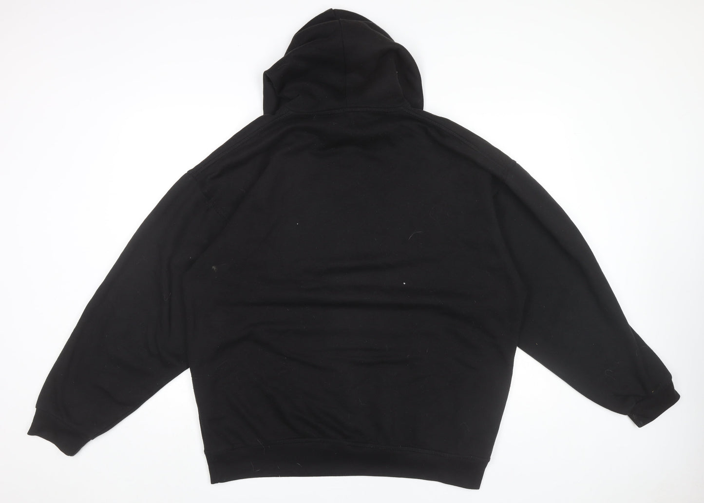 Mens UK Size M boohooMAN Black Pullover Hoodie