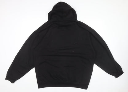 Mens UK Size M boohooMAN Black Pullover Hoodie