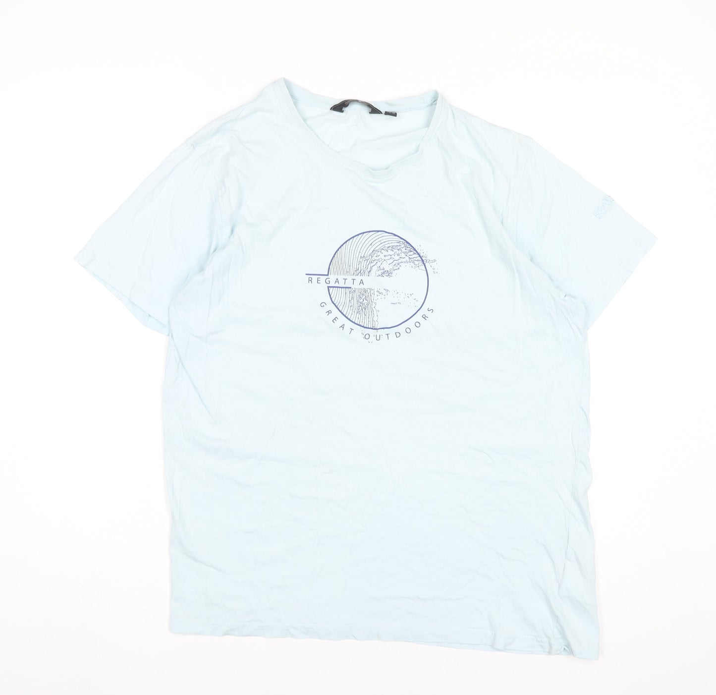 Regatta Men's Blue Large Outdoors Graphic Cotton T-Shirt