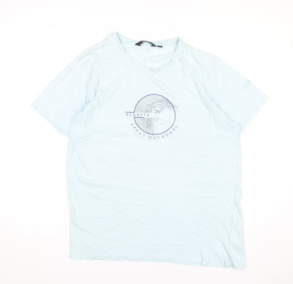 Regatta Men's Blue Large Outdoors Graphic Cotton T-Shirt