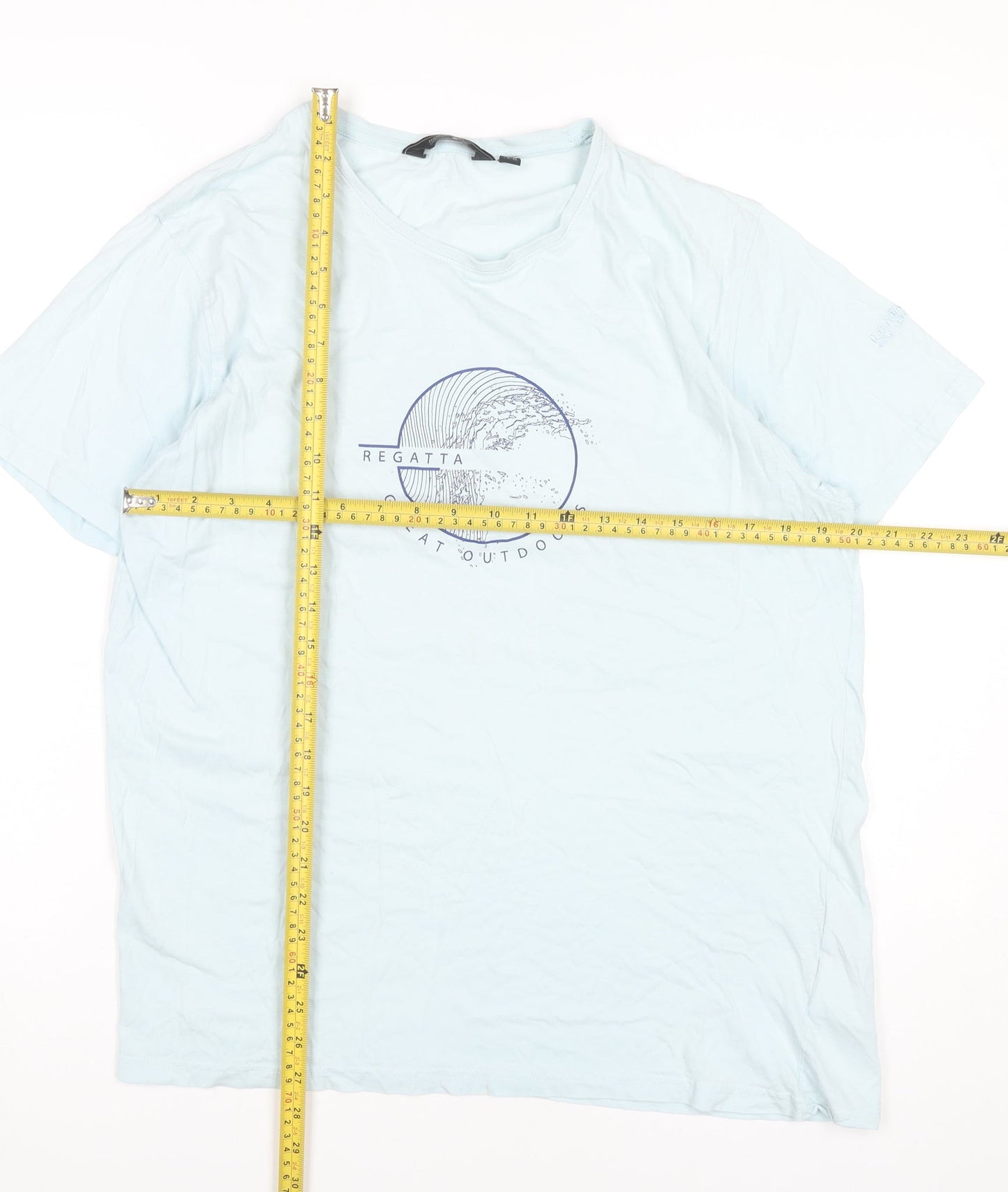 Regatta Men's Blue Large Outdoors Graphic Cotton T-Shirt