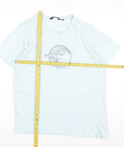 Regatta Men's Blue Large Outdoors Graphic Cotton T-Shirt
