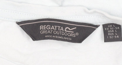 Regatta Men's Blue Large Outdoors Graphic Cotton T-Shirt