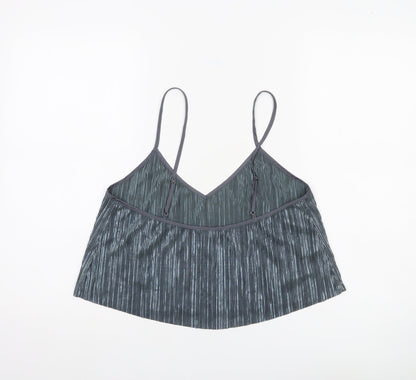 Victoria's Secret Women’s Grey Size 12 Pleated Tank Camisole