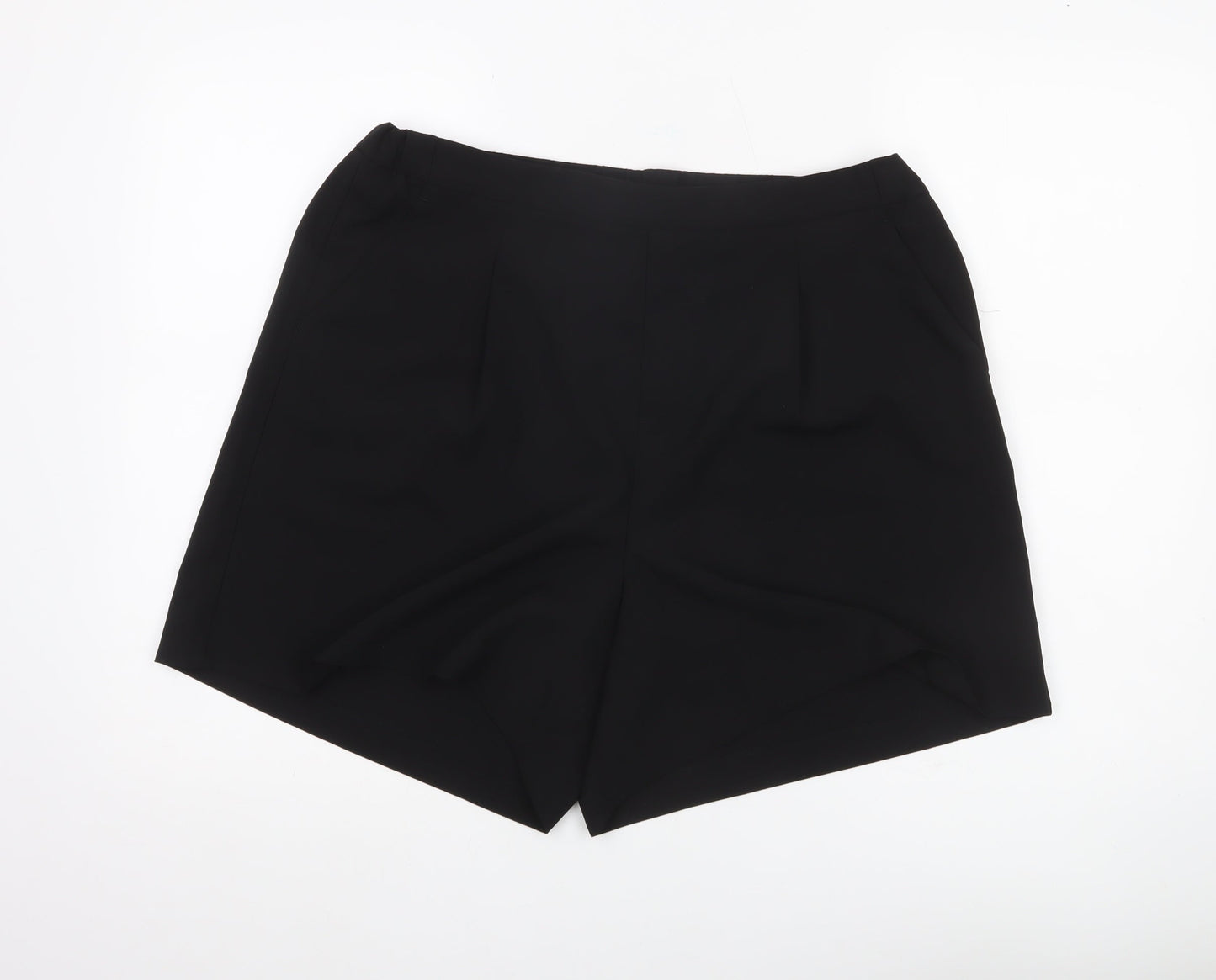 Uniqlo Women’s Black XL Chino Pleated Shorts Polyester
