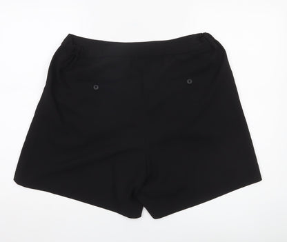 Uniqlo Women’s Black XL Chino Pleated Shorts Polyester