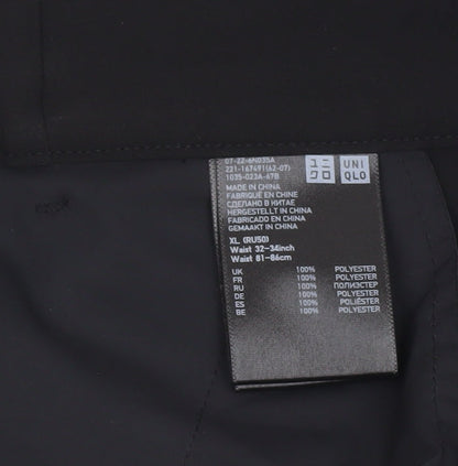 Uniqlo Women’s Black XL Chino Pleated Shorts Polyester