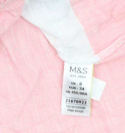 Womens UK Size 6 Marks and Spencer Multicoloured Classic Button-Up
