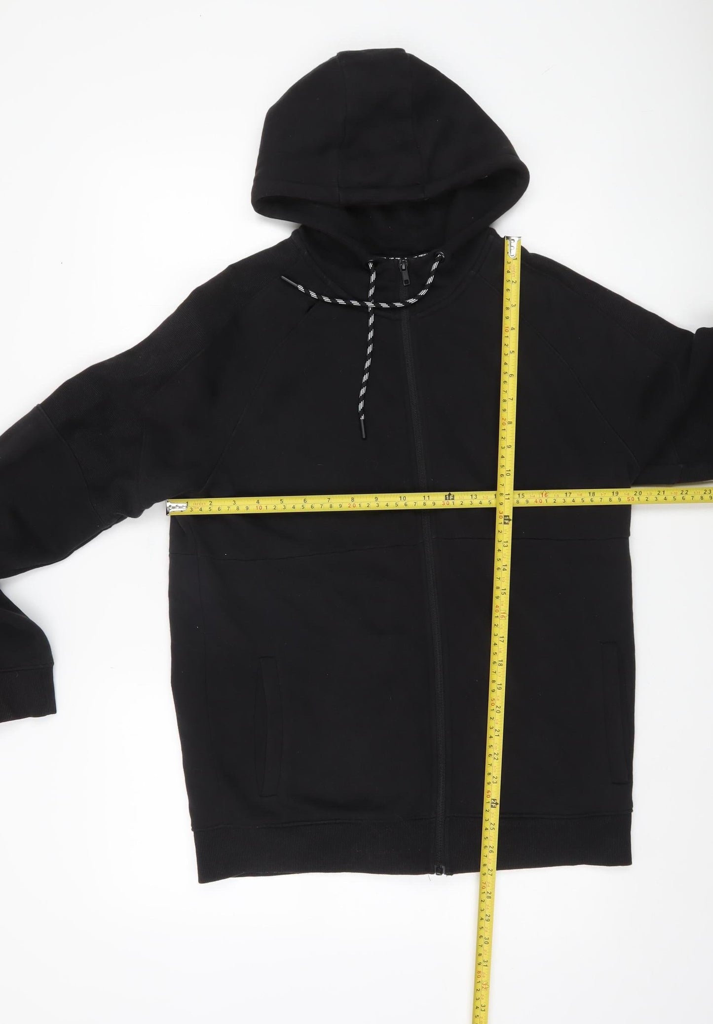 U.S. Athletic Men’s Black Full Zip Hoodie Size M Regular Fit