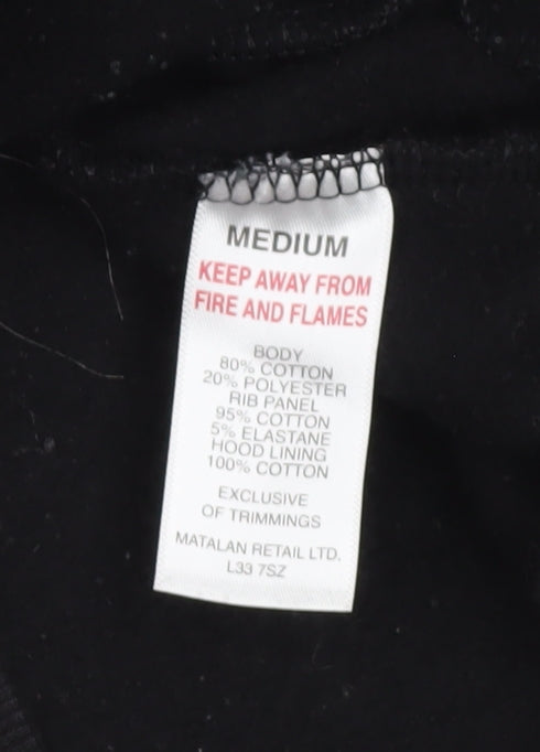 U.S. Athletic Men’s Black Full Zip Hoodie Size M Regular Fit