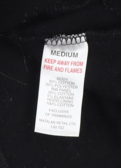 U.S. Athletic Men’s Black Full Zip Hoodie Size M Regular Fit