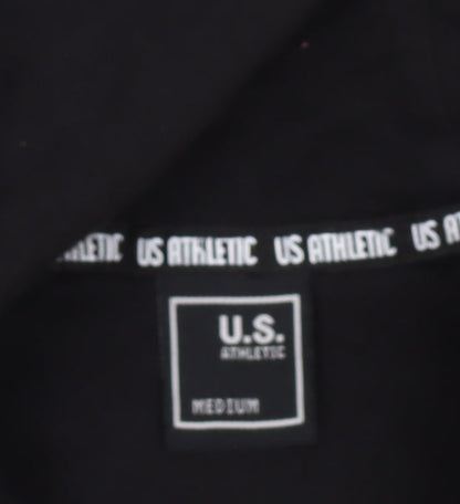U.S. Athletic Men’s Black Full Zip Hoodie Size M Regular Fit