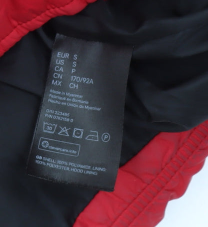 Mens UK Size S H&M Red Puffer Jacket