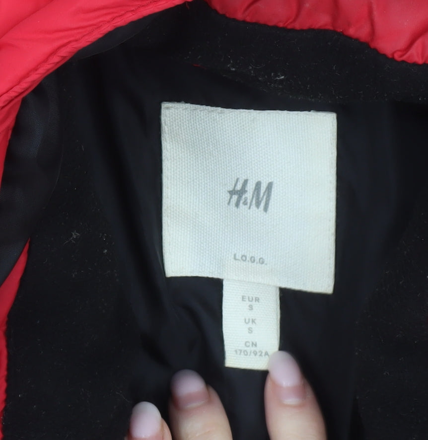 Mens UK Size S H&M Red Puffer Jacket