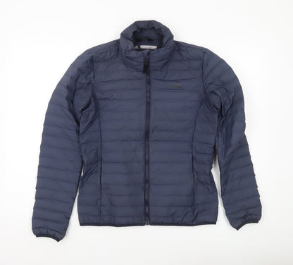 Womens UK Size 8-10 adidas Blue Puffer Jacket