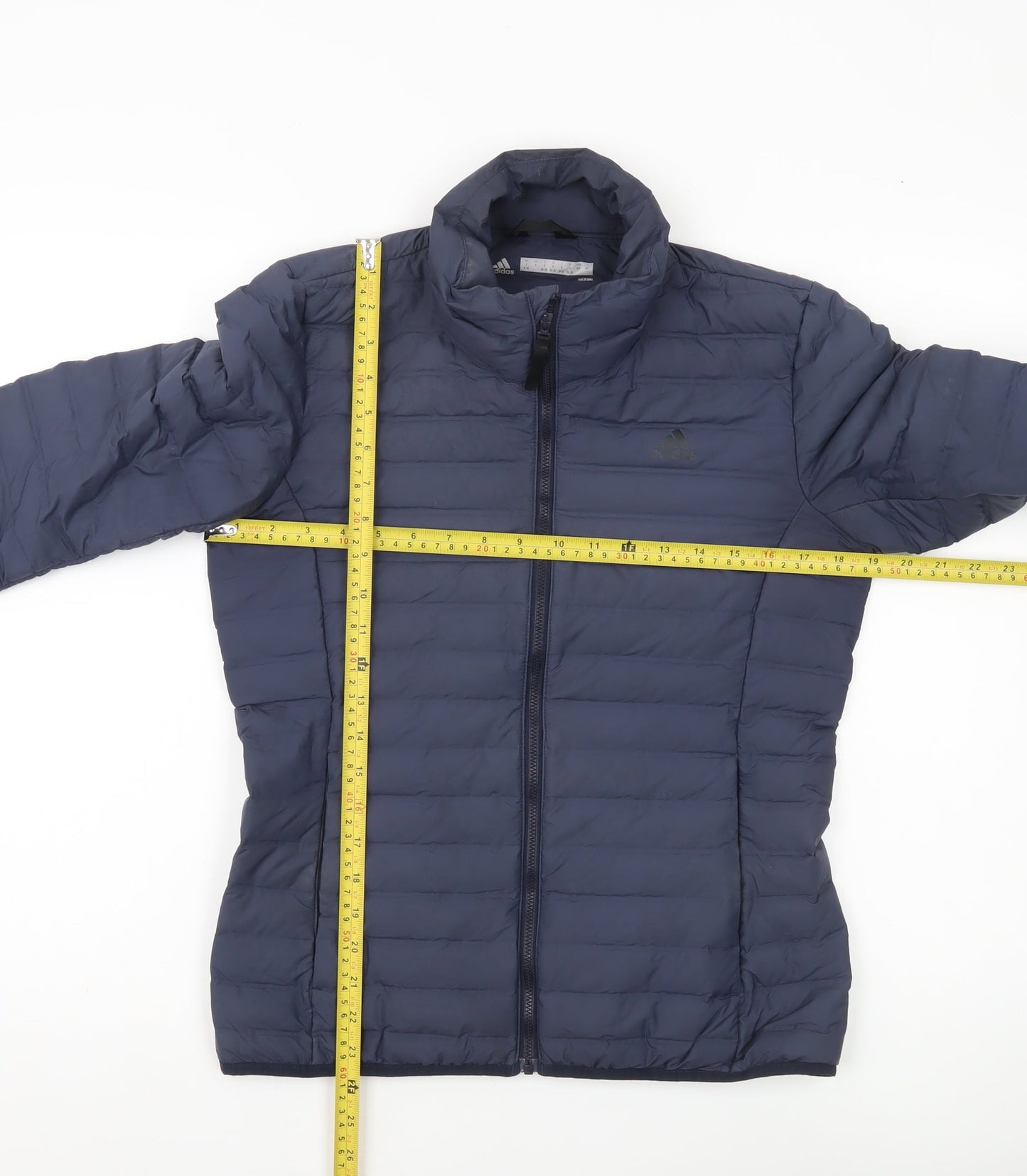 Womens UK Size 8-10 adidas Blue Puffer Jacket