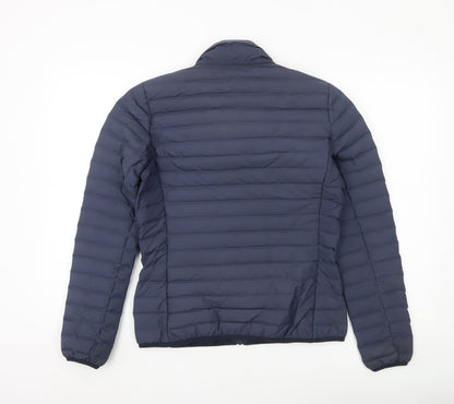 Womens UK Size 8-10 adidas Blue Puffer Jacket
