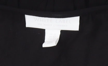 The White Company Women’s Black Ruffle Shift Dress Size 16